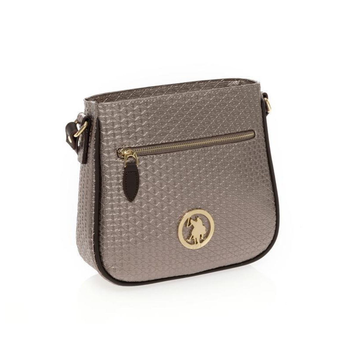 U.S. POLO ASSN. Women’s Bullet Crossbody Bag - BON - Bronze