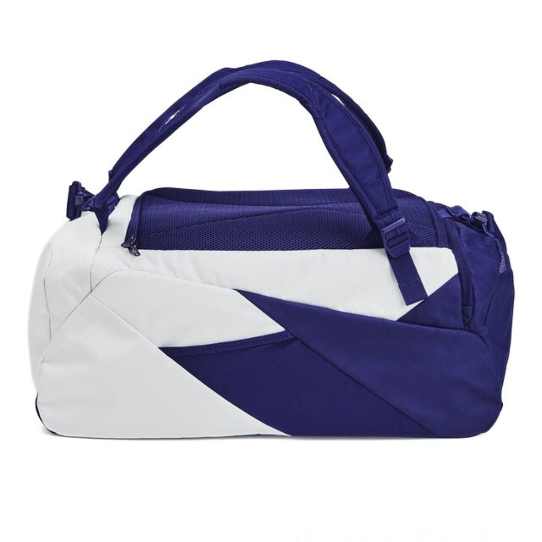 Under Armour UA Contain Duo Small Duffle Backpack 1361225-006 - White/ Purple
