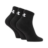 Under Armour UA Core Quarter 3-Pack Socks - 3 Pairs / 40-47 / Black - Accessories