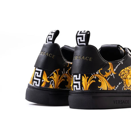 VERSACE Court 88 Sneakers - BLKYEL