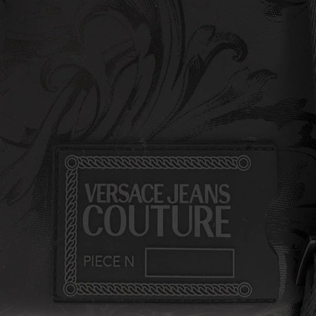 VERSACE JEANS COUTURE BAROCCO PRINT MESSENGER BAG - BLK - Black