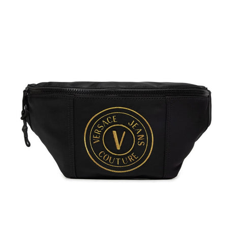 VERSACE JEANS COUTURE Logo Belt Bag 75YA4B41-BLKGLD - Black/ Gold