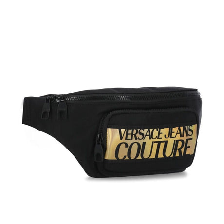 VERSACE JEANS COUTURE Logo Belt Bag E75YA4B98-BLKGLD - Black/ Gold