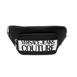 VERSACE JEANS COUTURE Logo Belt Bag E75YA4B98-BLKSLV - Black/ Silver