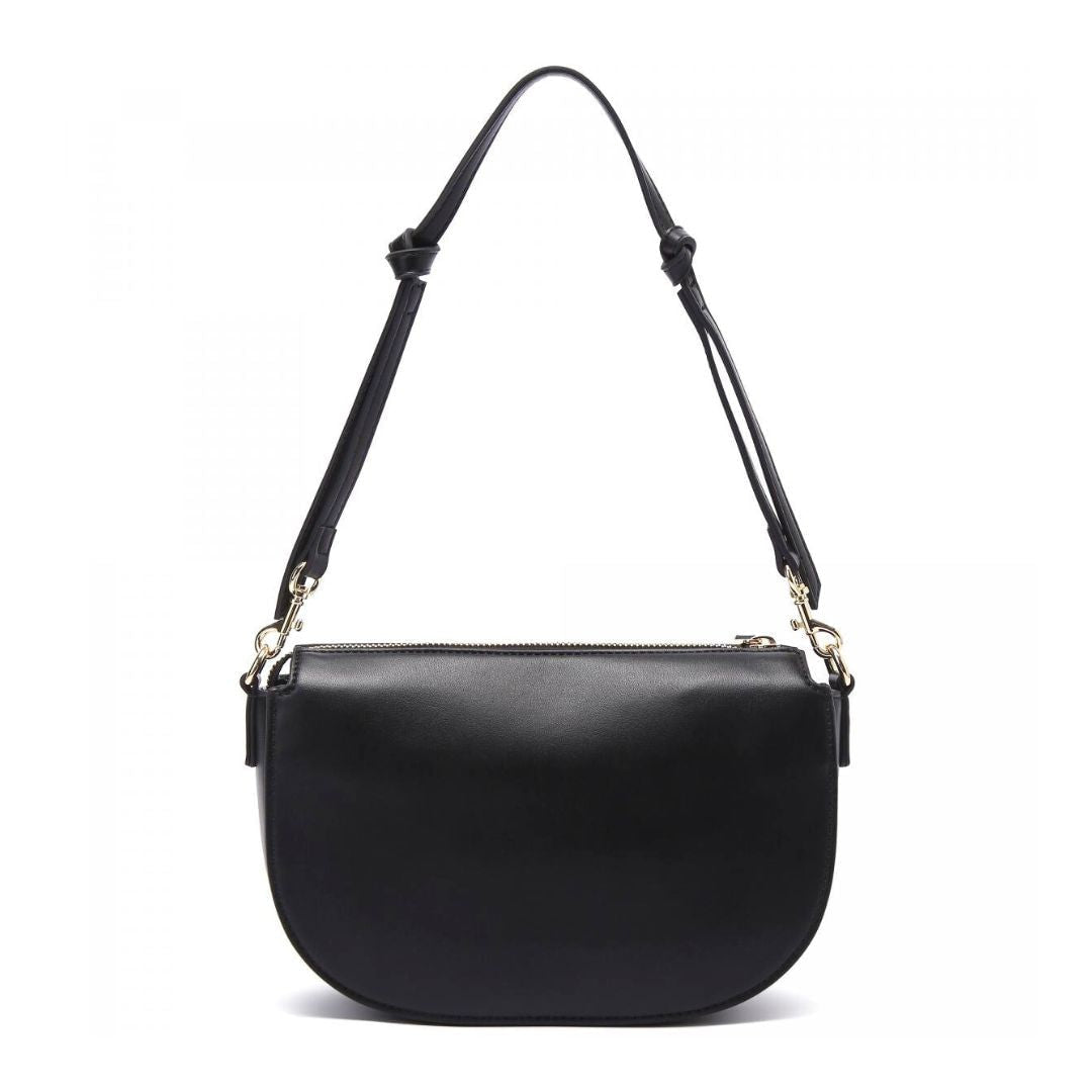 VERSACE JEANS COUTURE Medallion Embossed Shoulder Bag 74VA4BV1-BLK - Black