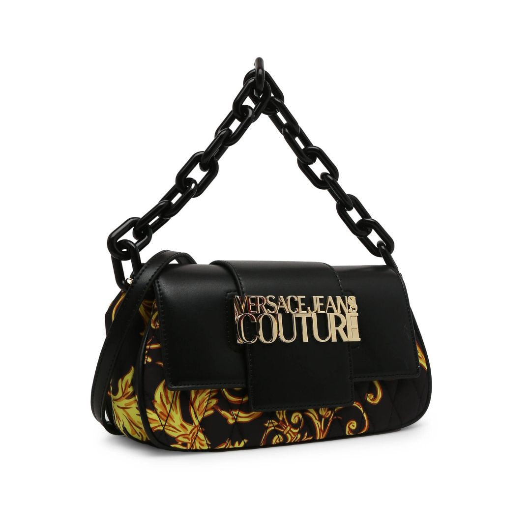 VERSACE JEANS COUTURE Medium Crossbody Bag 74VA4BB1-BLKYEL - Black