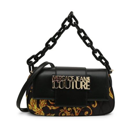 VERSACE JEANS COUTURE Medium Crossbody Bag 74VA4BB1-BLKYEL - Black