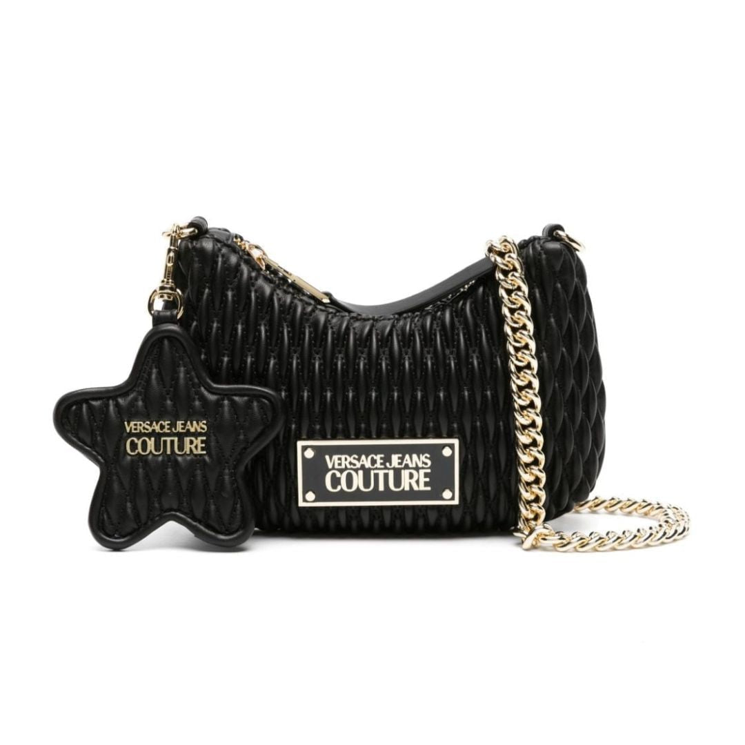 VERSACE JEANS COUTURE Small Shoulder Bag With Chain 75VA4BO1-BLK - Black