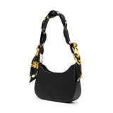 VERSACE JEANS COUTURE Thelma Scarf-Wrapped Shoulder Bag - BLK - Black