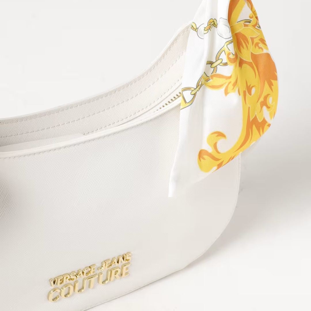 VERSACE JEANS COUTURE Thelma Scarf-Wrapped Shoulder Bag - WHT - White
