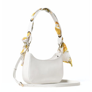 VERSACE JEANS COUTURE Thelma Scarf-Wrapped Shoulder Bag - WHT - White
