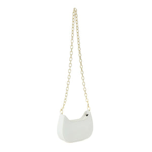 VERSACE JEANS COUTURE Thelma Scarf-Wrapped Shoulder Bag - WHT - White