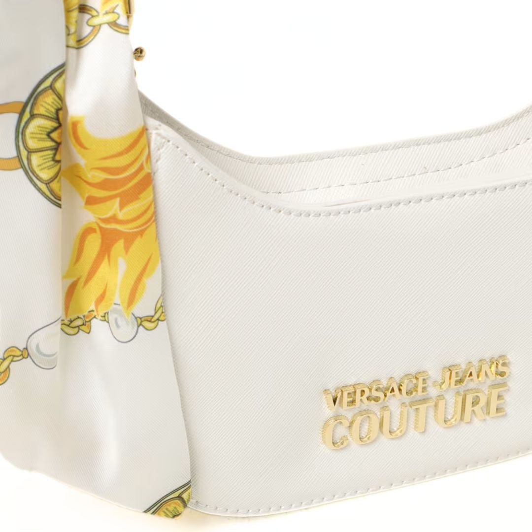 VERSACE JEANS COUTURE Thelma Scarf-Wrapped Shoulder Bag - WHT - White