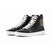 VERSACE Medusa Logo High-Top Boots - BLKWHT - Black / 39