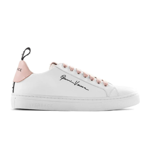 VERSACE Medusa Logo Sneakers - WHTPNK - White/ Pink / 36