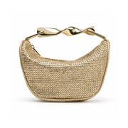 ZARA Bohemia Straw Beach Bag Crossbody Women - GLD - Gold