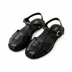 ZARA BUCKLED CAGE SANDALS Women 1229-8 - BLK - Black / 37
