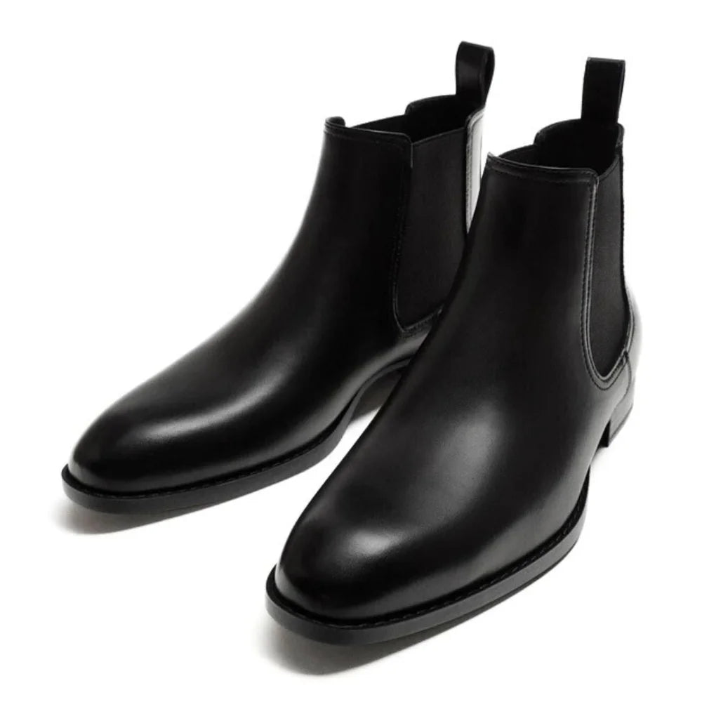 ZARA Chelsea Boots with Pointed Toe 2001-421-800-BLK