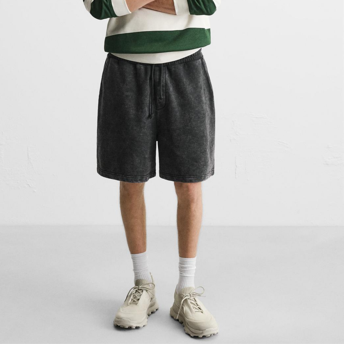 ZARA CHUNKY KNIT SNEAKERS Men - BEG