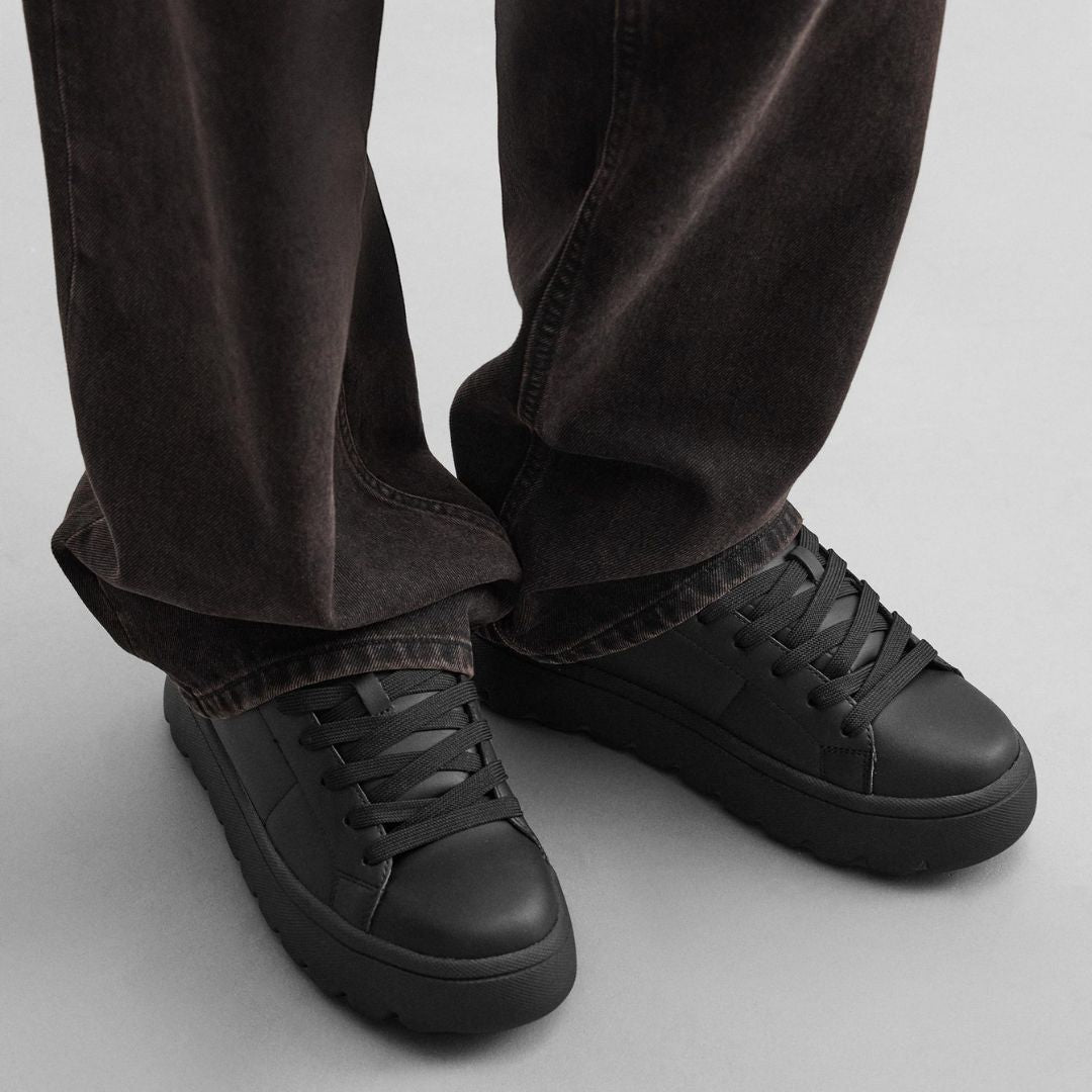 ZARA CHUNKY LACE UP SNEAKERS 2208-520-BLK