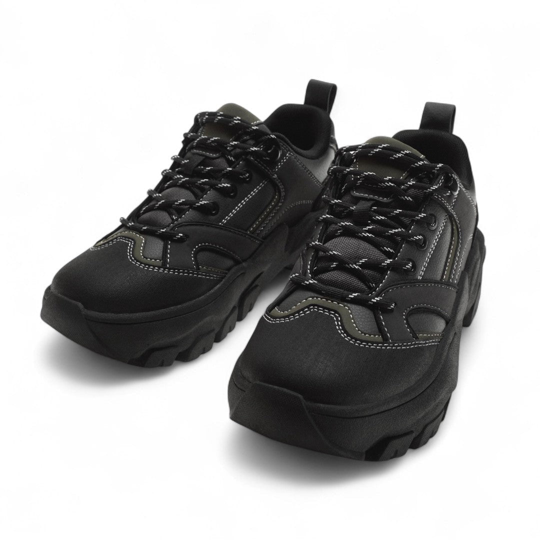 ZARA CHUNKY LACE UP SNEAKERS 2304-520-BLK