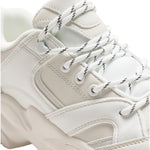 ZARA CHUNKY LACE UP SNEAKERS 2304-520-WHT