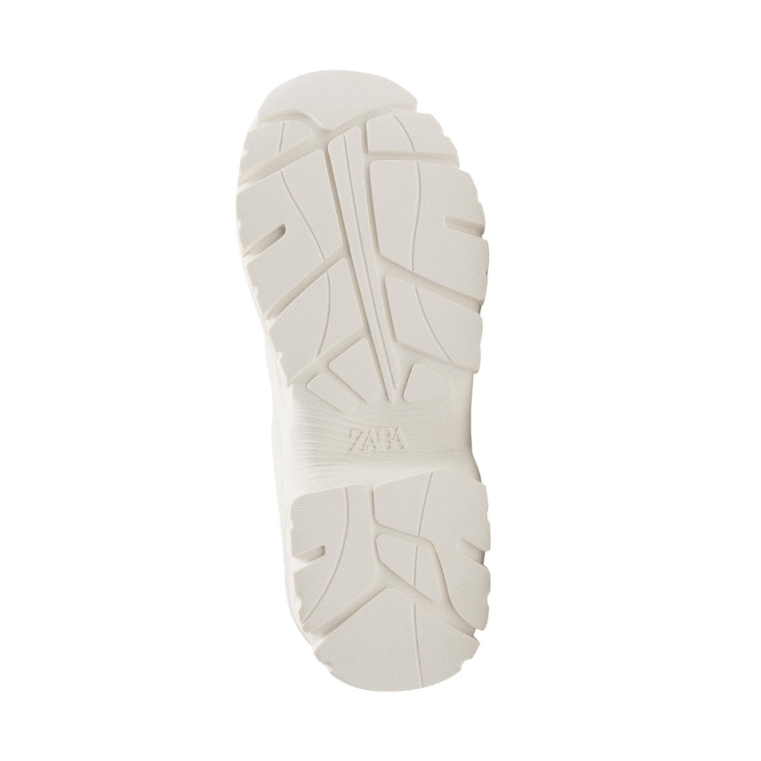 ZARA CHUNKY LACE UP SNEAKERS 2304-520-WHT