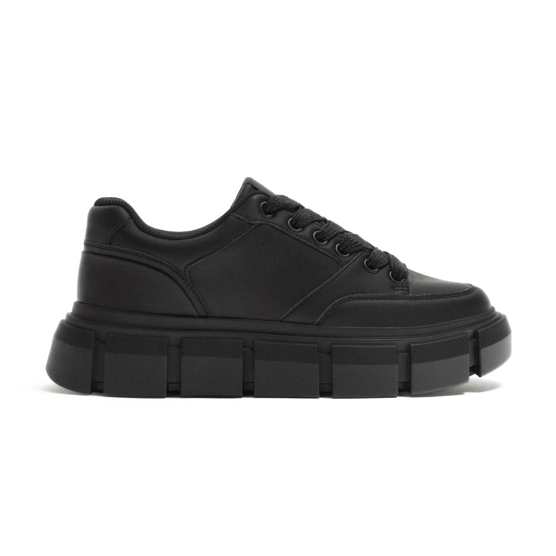 ZARA CHUNKY LACE UP SNEAKERS 2939-320-BLK - Black / 40
