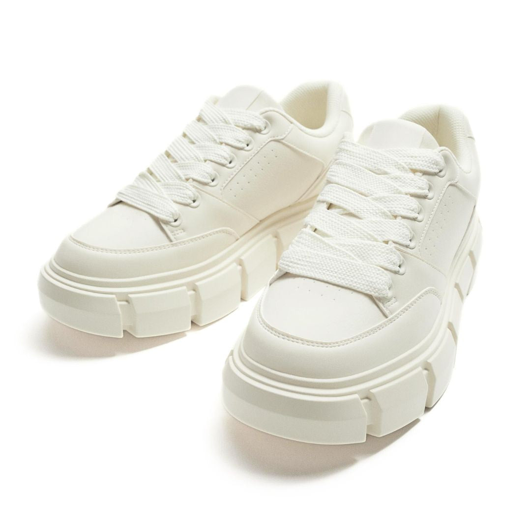 ZARA CHUNKY LACE UP SNEAKERS 2939-320-OFFWHT