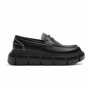 ZARA CHUNKY LOAFERS WITH TOPSTITCHING 2646-520-BLK - Black / 40