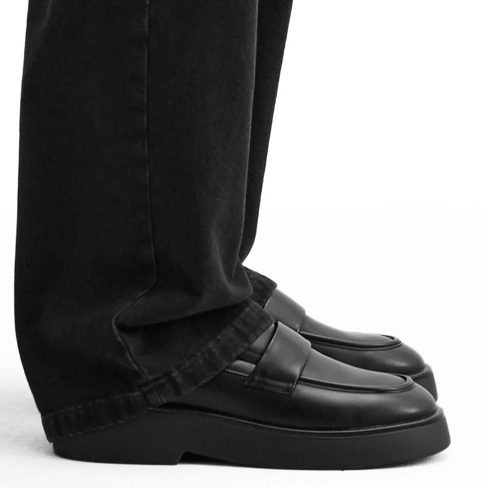 ZARA CHUNKY PENNY LOAFERS 2667-420-800-BLK