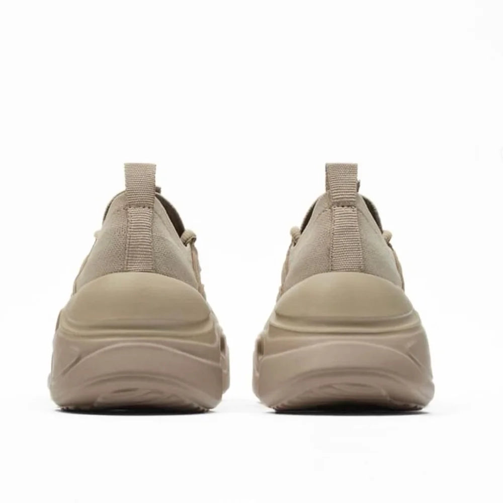 ZARA Chunky Runner Sneakers Men - BEG - Shoes