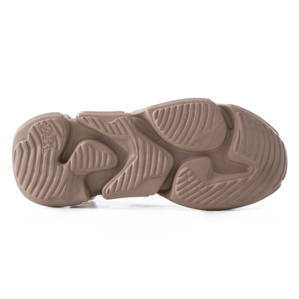 ZARA Chunky Runner Sneakers Men - BEG - Shoes