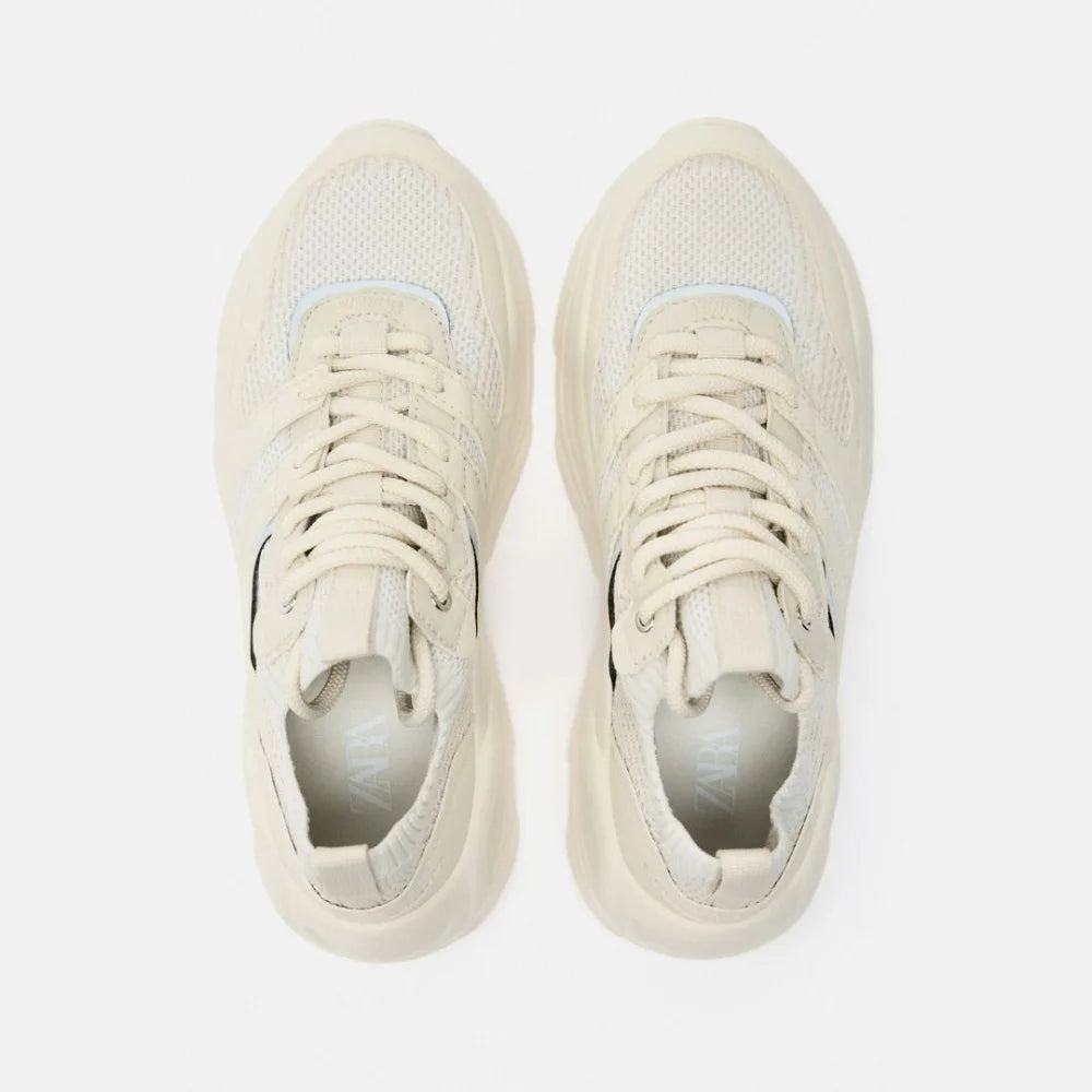 ZARA Chunky Runner Sneakers Women - OFFWHT - Shoes