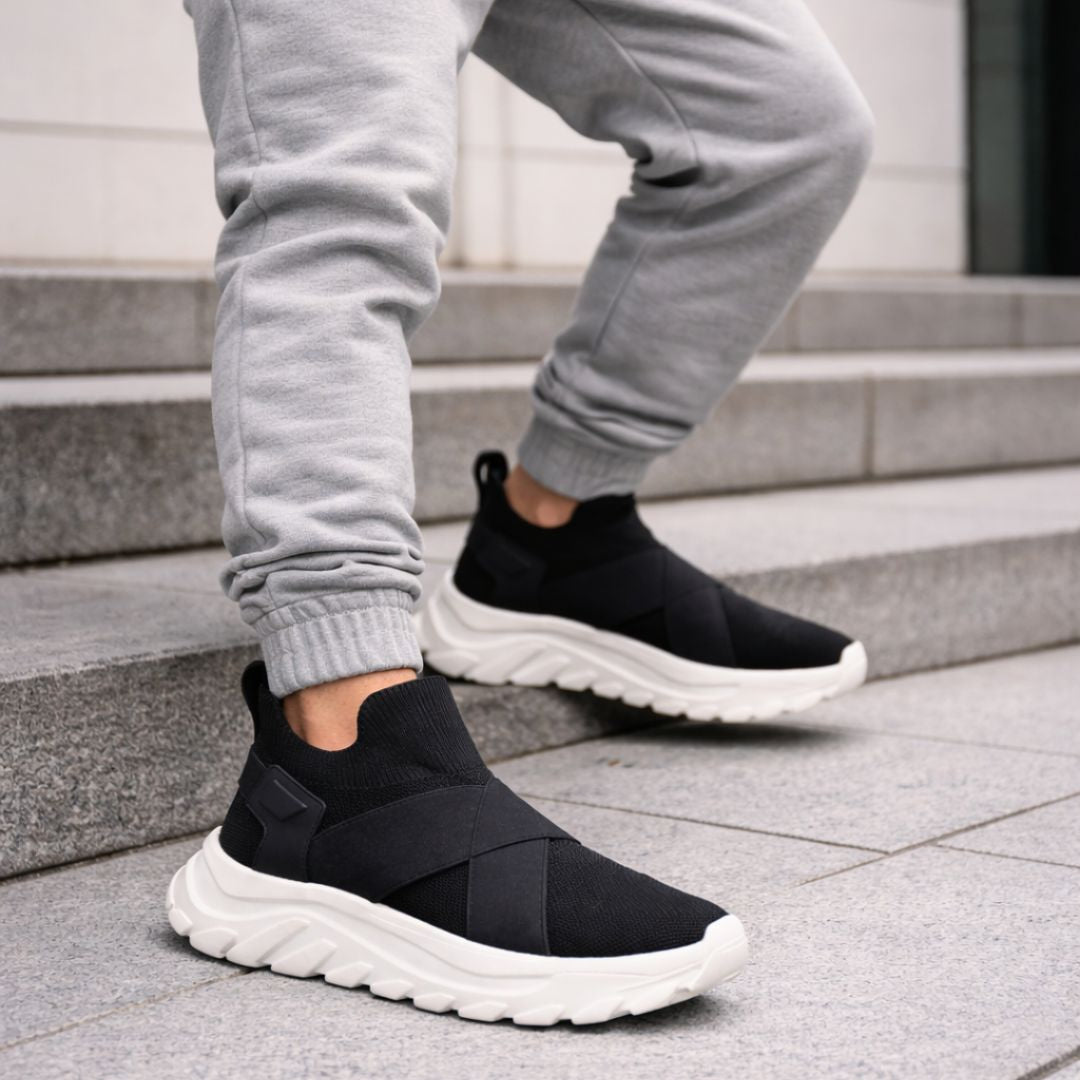 ZARA Chunky Sports Slip-On Sneakers - BLK