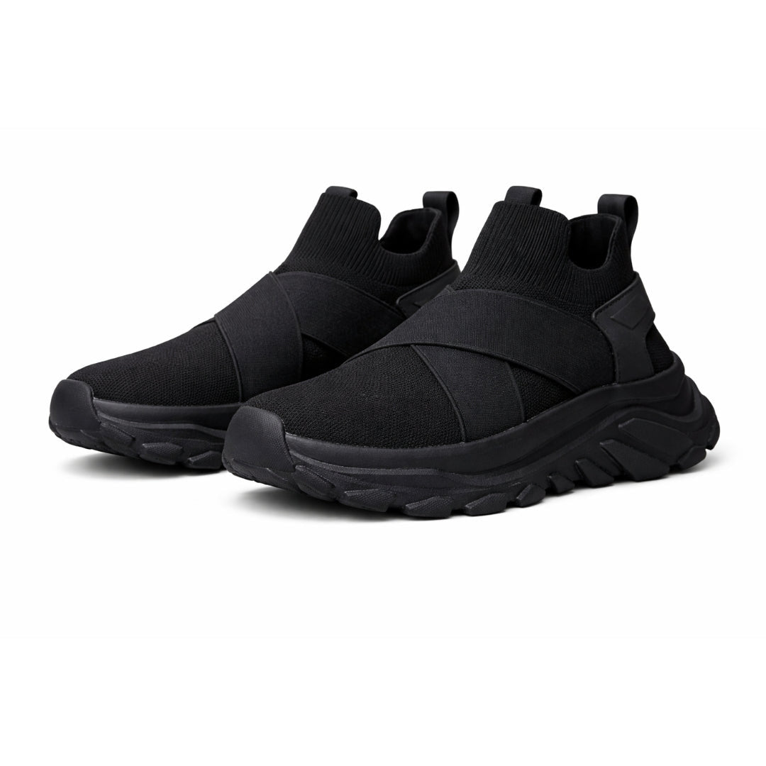 ZARA Chunky Sports Slip-On Sneakers - BLKBLK