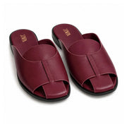ZARA Crab Leather SANDALS Women 1608-311-BUR - Burgundy / 37