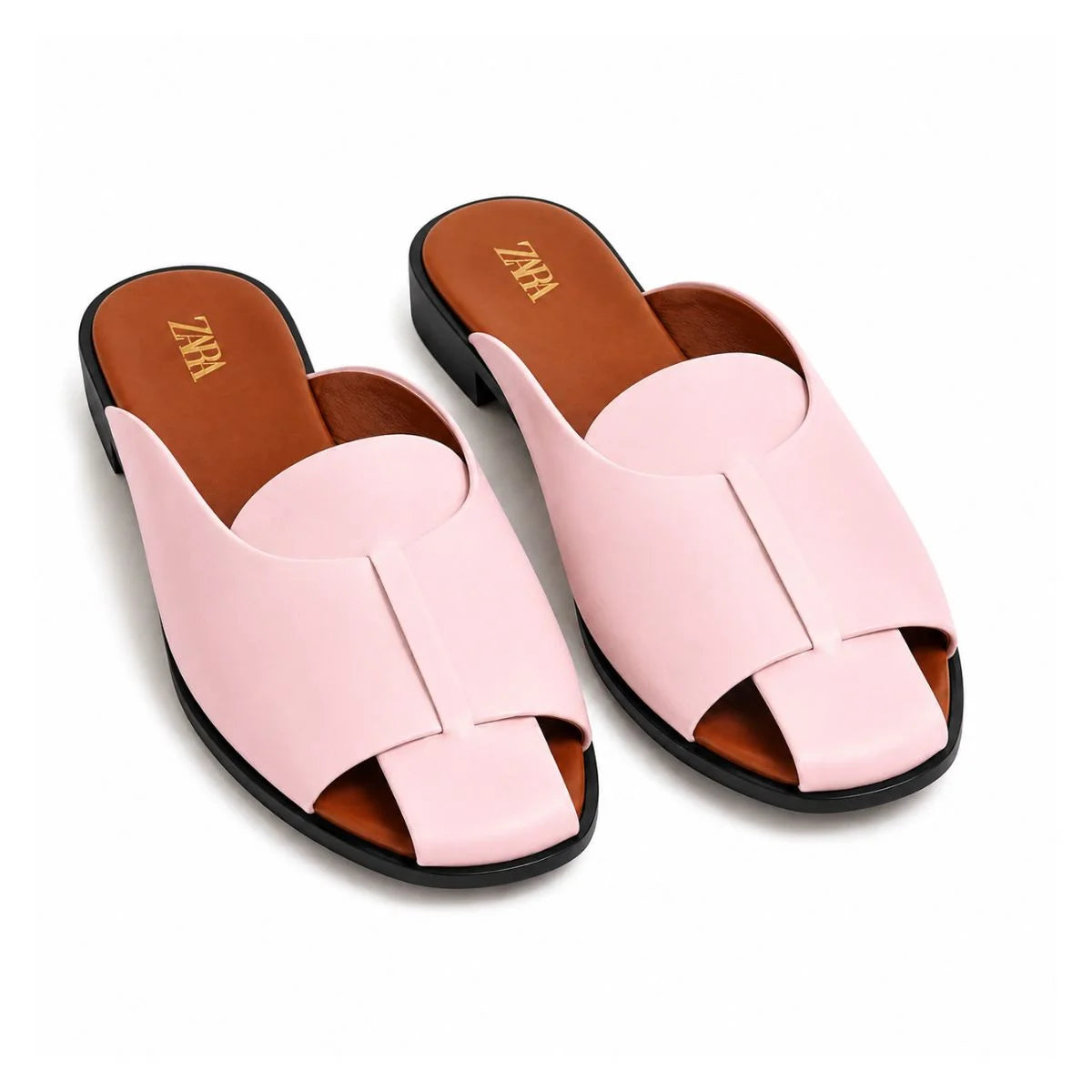 ZARA Crab Leather SANDALS Women 1608-313-PNK