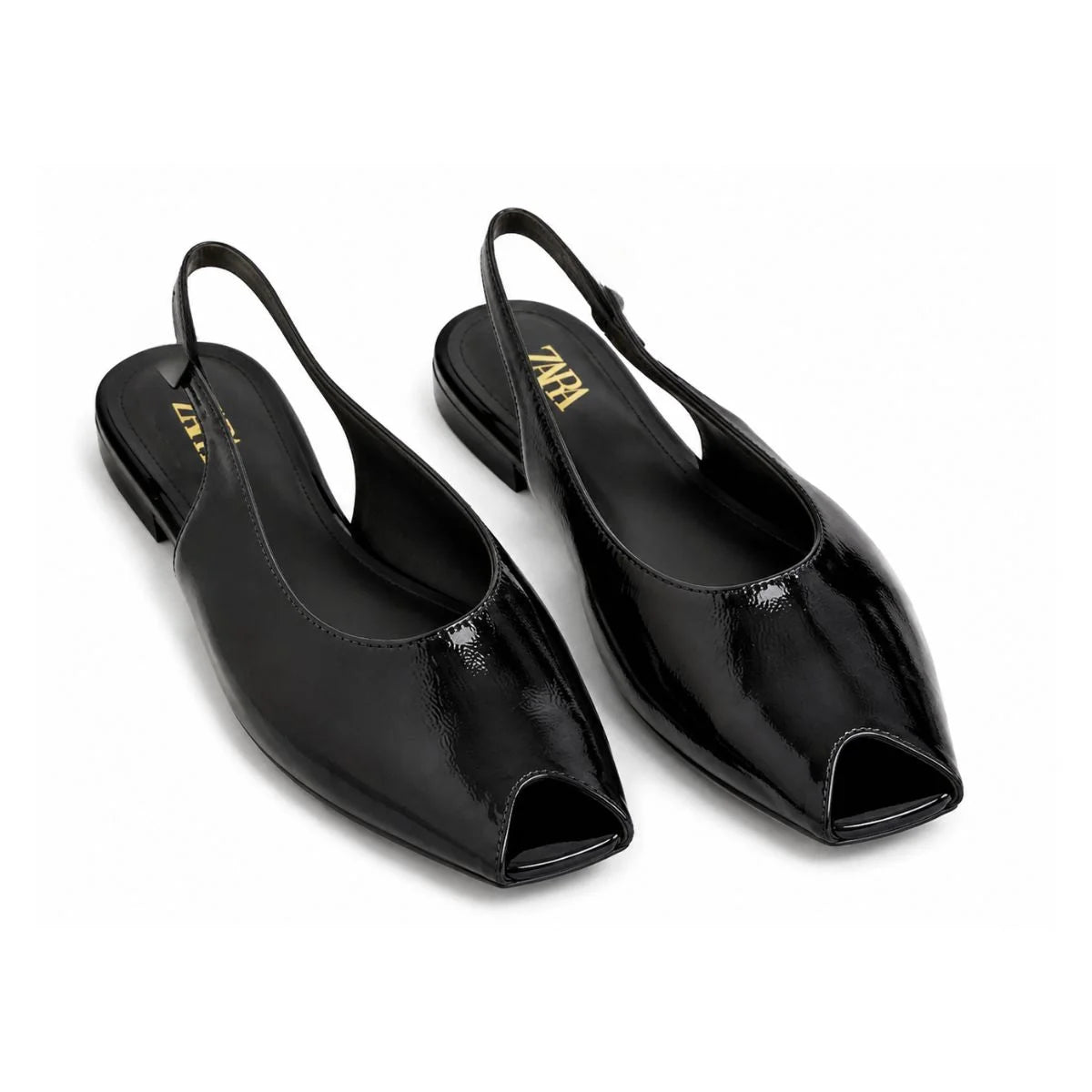 ZARA Crab Leather SANDALS Women 1608-313-