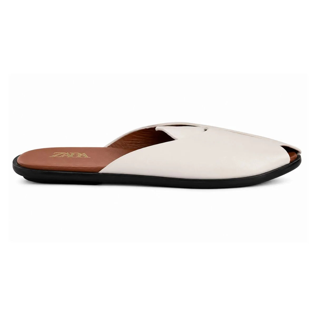 ZARA Crab Leather SANDALS Women 1608-313- WHT