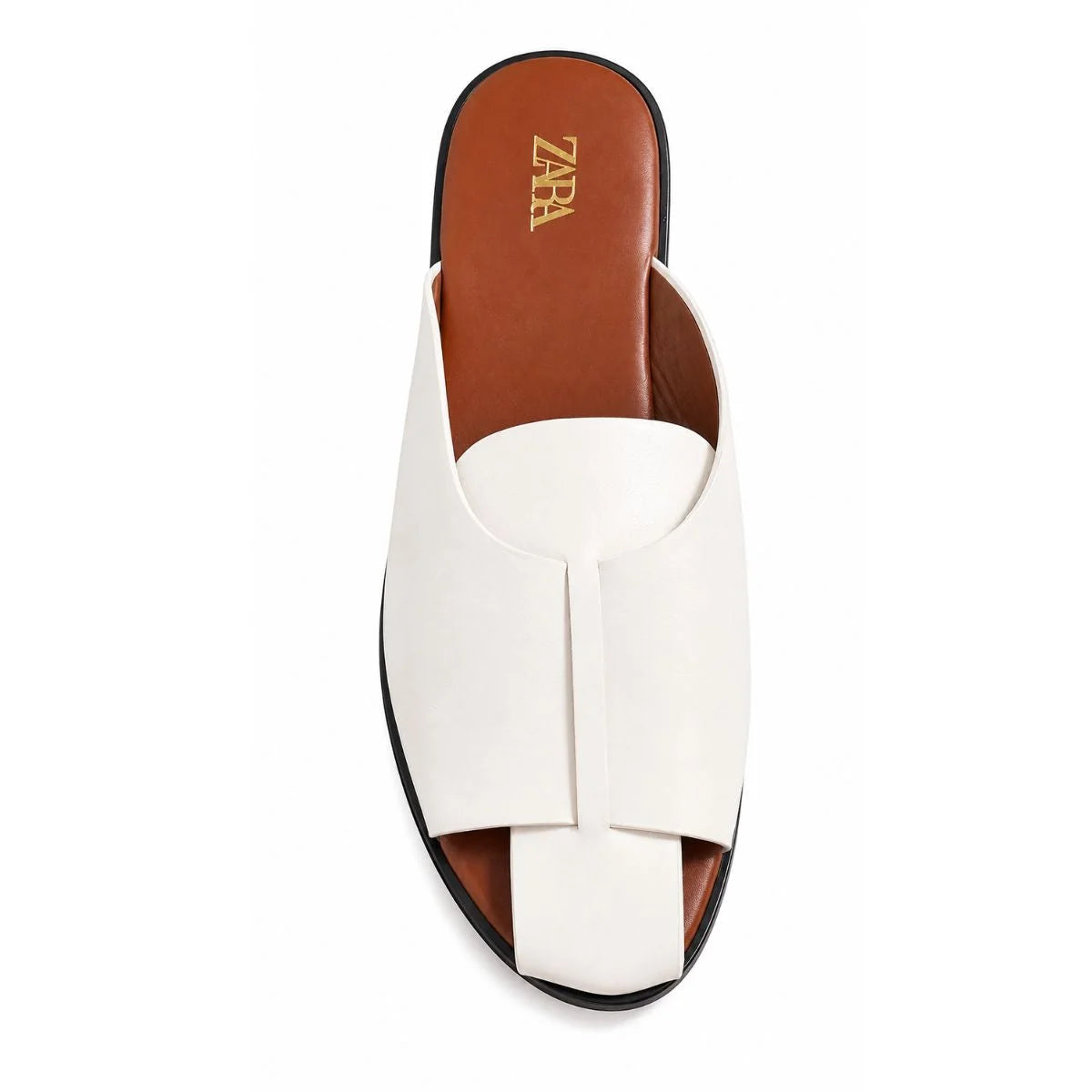 ZARA Crab Leather SANDALS Women 1608-313- WHT