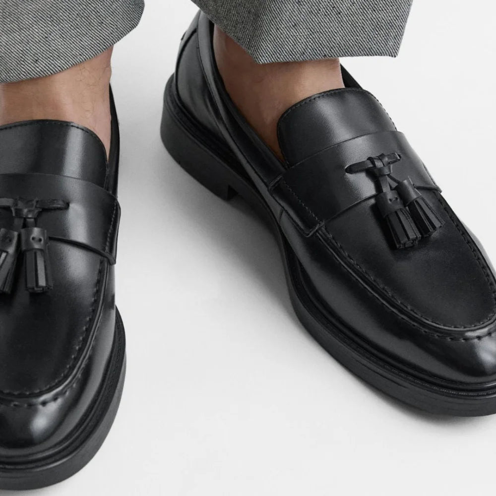 ZARA DRESS TASSEL LOAFERS 2601-420-800-BLK