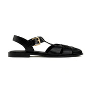ZARA Flat Cage Sandals Women 2840-410-BLK - Black / 37