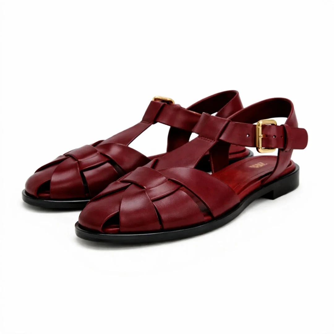 ZARA Flat Cage Sandals Women 2840-410-MAR