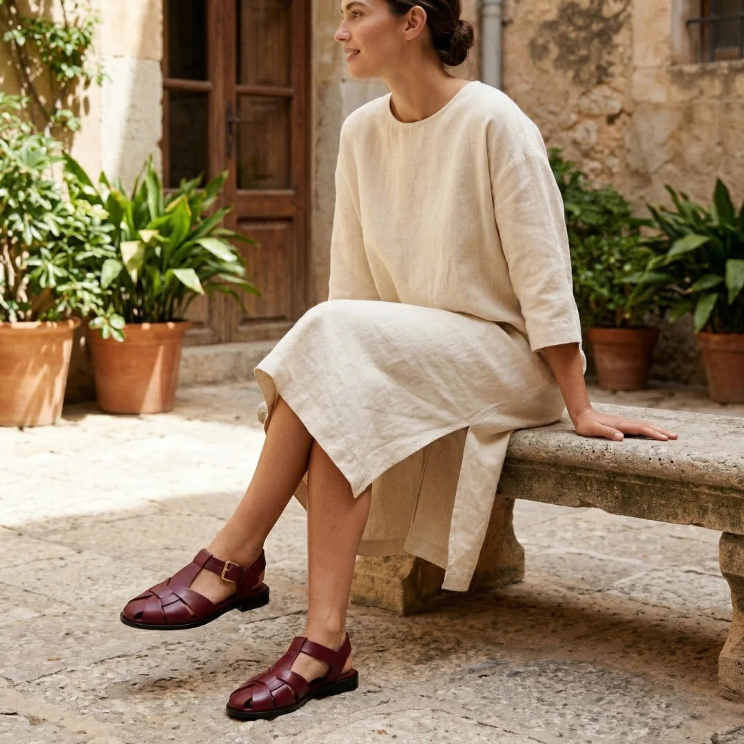 ZARA Flat Cage Sandals Women 2840-410-MAR