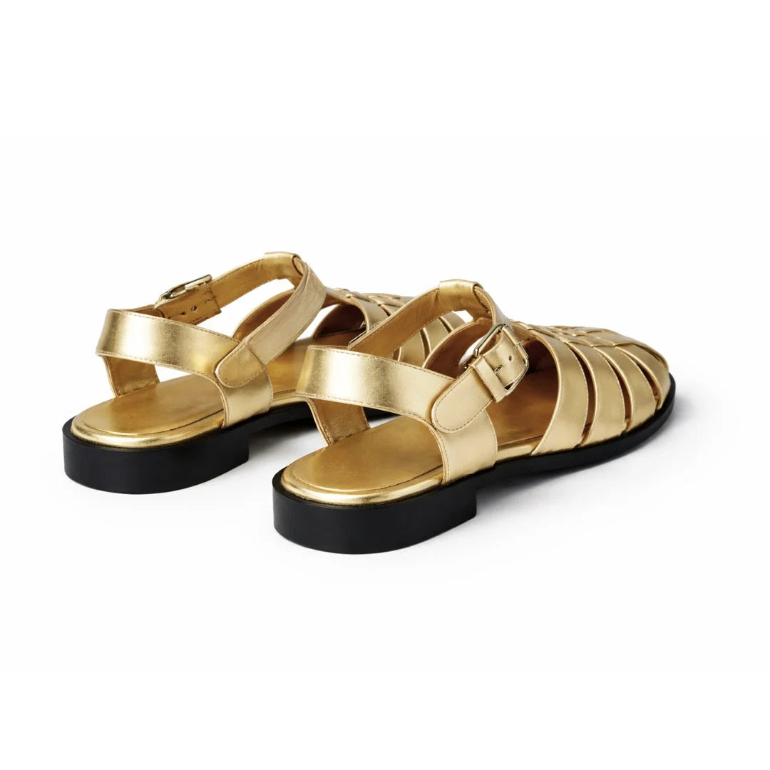 ZARA Flat Fisherman Sandals Women 2841-410-GLD