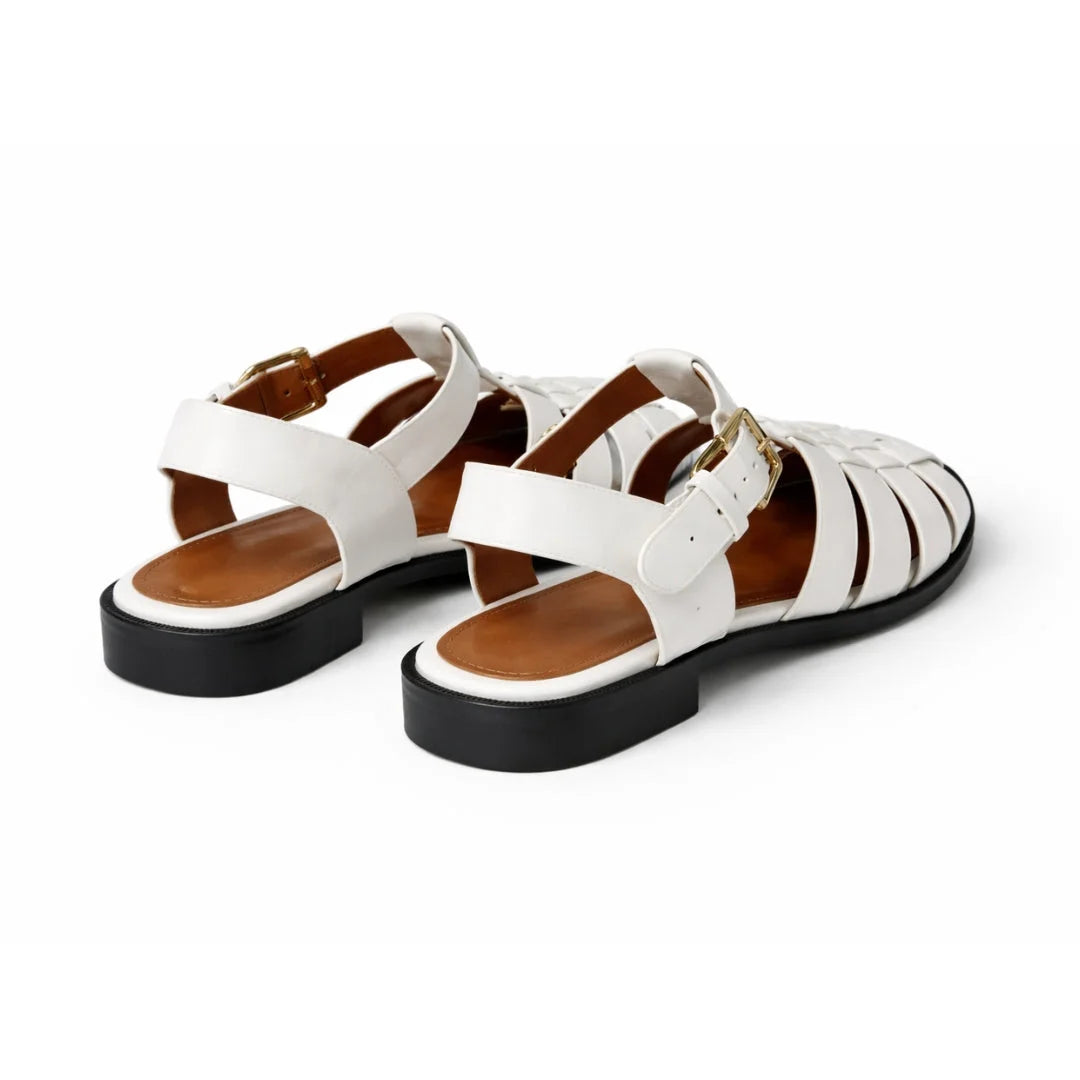 ZARA Flat Fisherman Sandals Women 2841-410-WHT