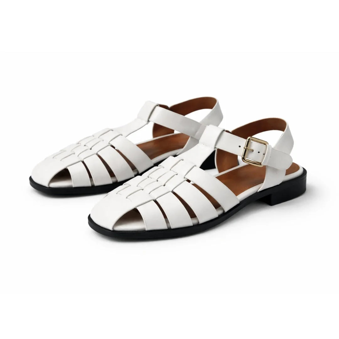 ZARA Flat Fisherman Sandals Women 2841-410-WHT