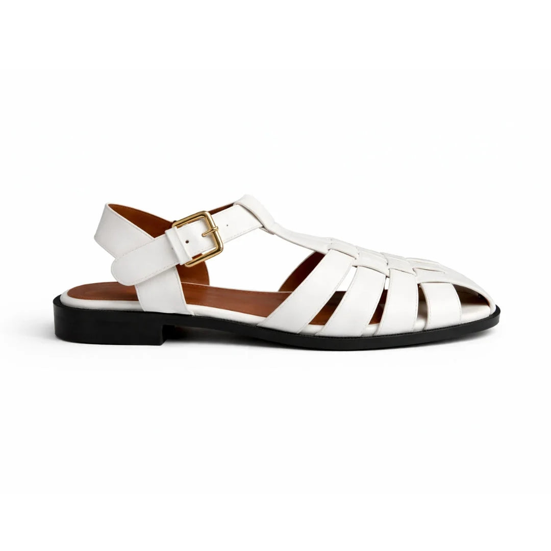 ZARA Flat Fisherman Sandals Women 2841-410-WHT - White / 37
