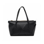 ZARA Geometric Tote Hobo Shoulder Bag Women - BLK - Black